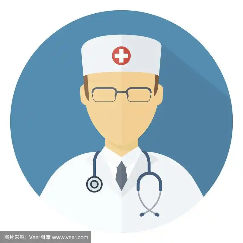 医生矢量图标圆形