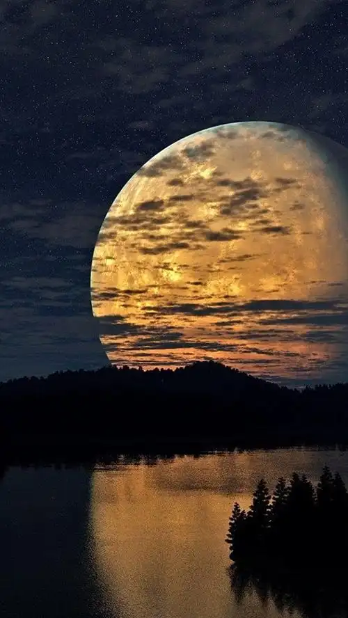 精选中秋月亮唯美风光,高清图片,手机锁屏桌面-壁纸族
