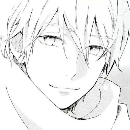 铅笔画帅气动漫男生人物图片