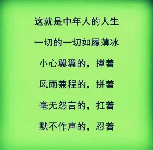 人到中年,只能靠自己