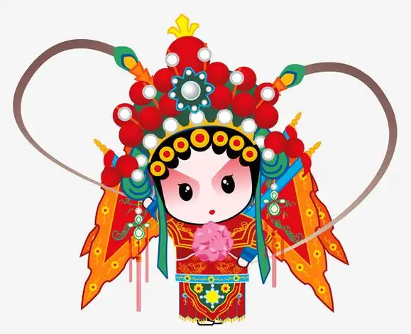 国粹京剧q版全套png动漫刀马旦2