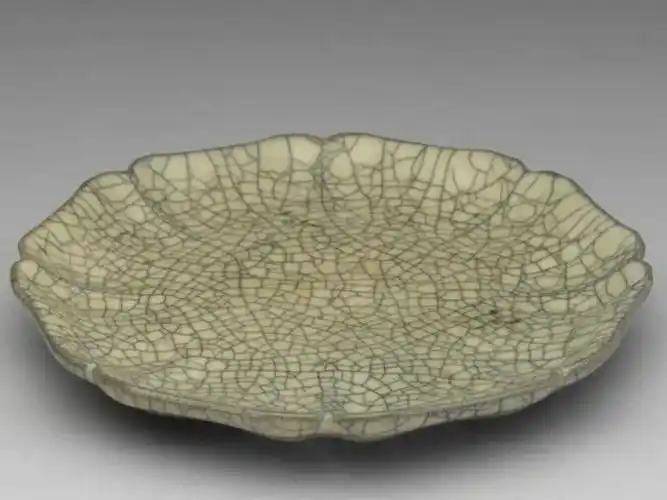 哥窑青瓷高足碗二 台北故宫博物院馆藏元 哥窑青瓷碟 台北故宫博物院