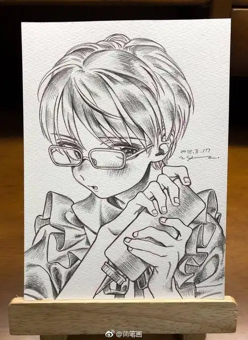 小正太铅笔画可爱的男孩纸byneguko92