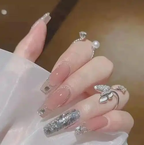 延长甲网红风美甲图片