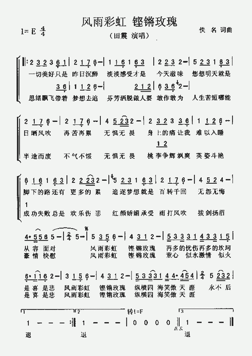 激发斗志的励志歌曲:风雨彩虹铿锵玫瑰