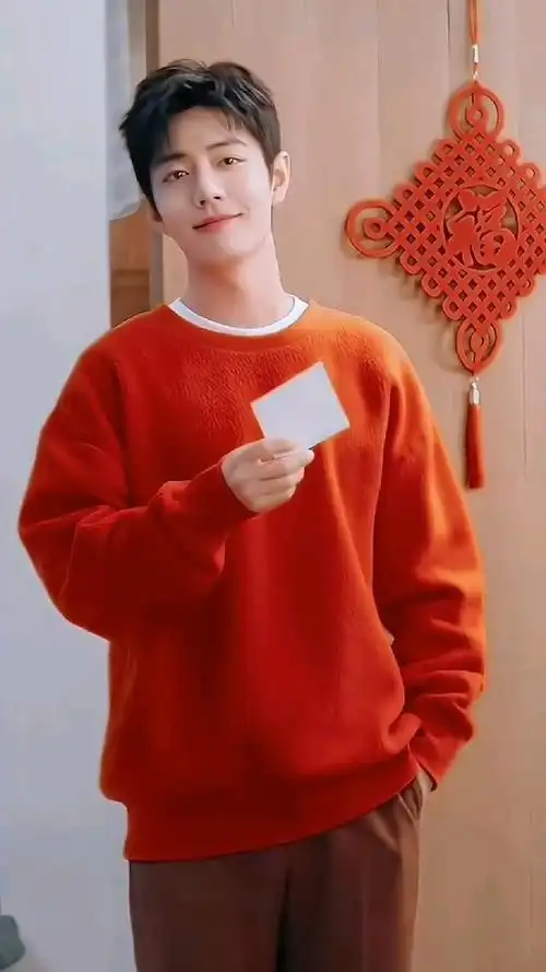 红衣肖战,居家温馨