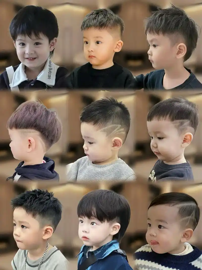 男童发型来啦～九款夏季潮童发型,又潮又酷90快来选一款适合你 - 抖