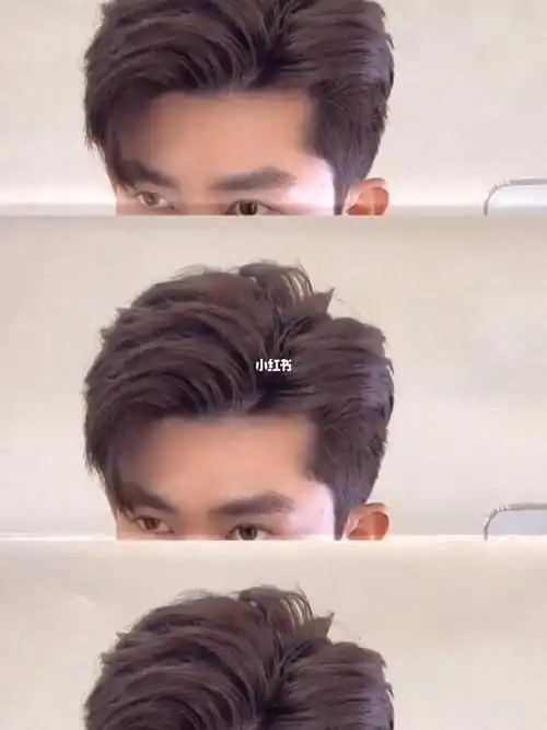 上海气垫三七分韩式风格男士烫发烫型不烫卷