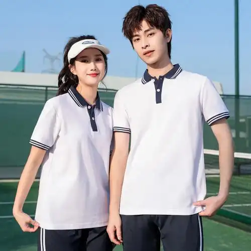 夏季校服套装中学生棉质短袖班服高中生学院风运动会毕业照合唱服