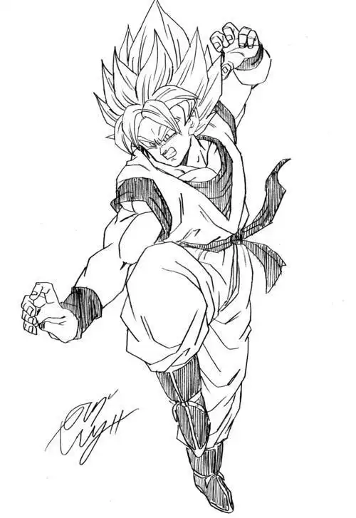 龙珠超简笔画孙悟空超帅的七龙珠孙悟空简笔画图片怎样画七龙珠版的孙