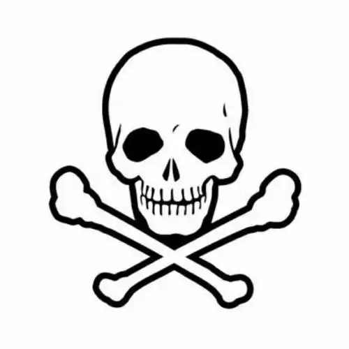 简笔画简单又吓人的骷髅头