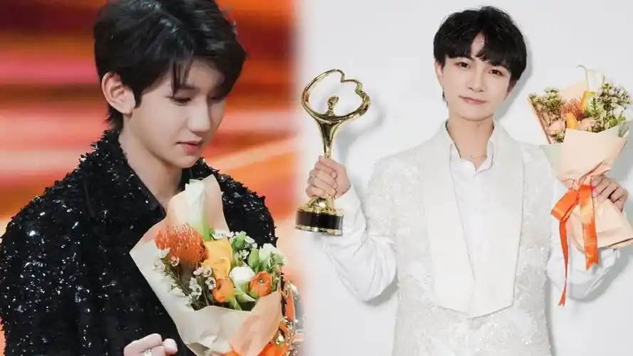 微博之夜王源绊了自己一脚,吓了旁边的周深一跳,去年也有这一幕