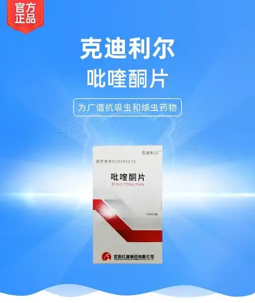 吡喹酮片克迪利尔