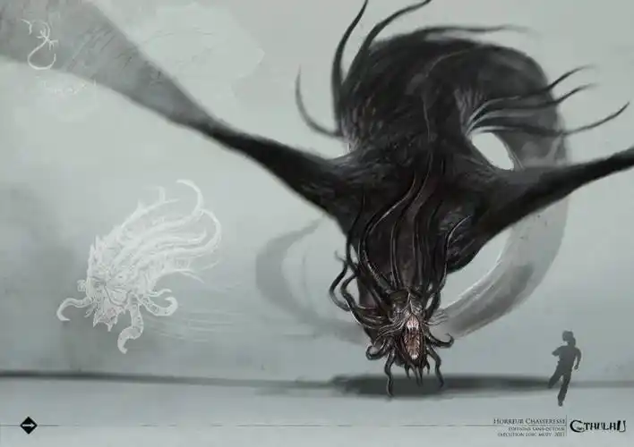 克苏鲁图集第二弹图多黑白稿同适合临摹