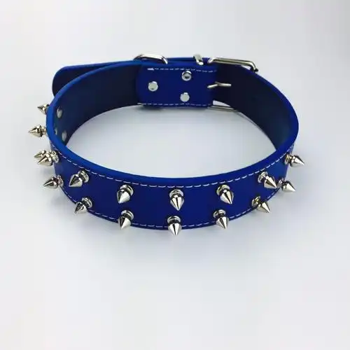 新款宠物项圈狗狗铆钉项圈防咬猫颈颈圈金毛狗颈圈中大型犬狗项圈