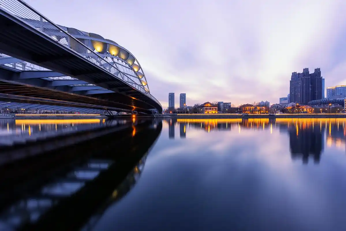 天津海河,很美的桥和景色