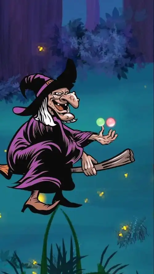 我老巫婆怕过谁?小朋友你们呢#小游戏 #我涂色贼6-全民小视频