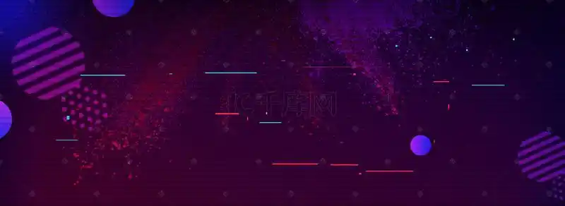 抖音蓝色渐变线条科技感电商风banner