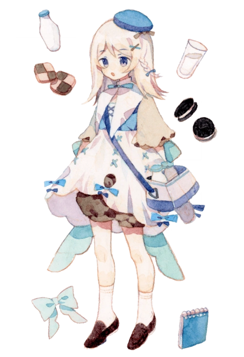 可可爱爱动漫女孩子全身像