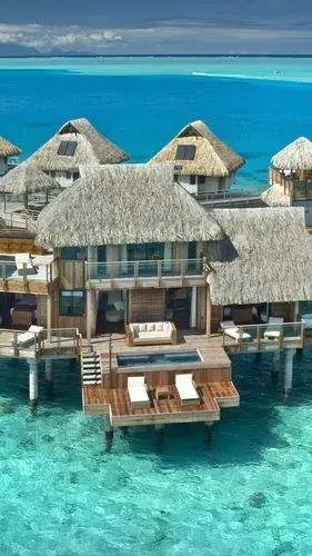 海上的别墅房屋 iphone 壁纸