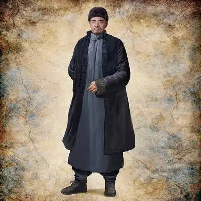 酒馆古装民国老爷长袍掌柜店小棉麻群演农民民族服装