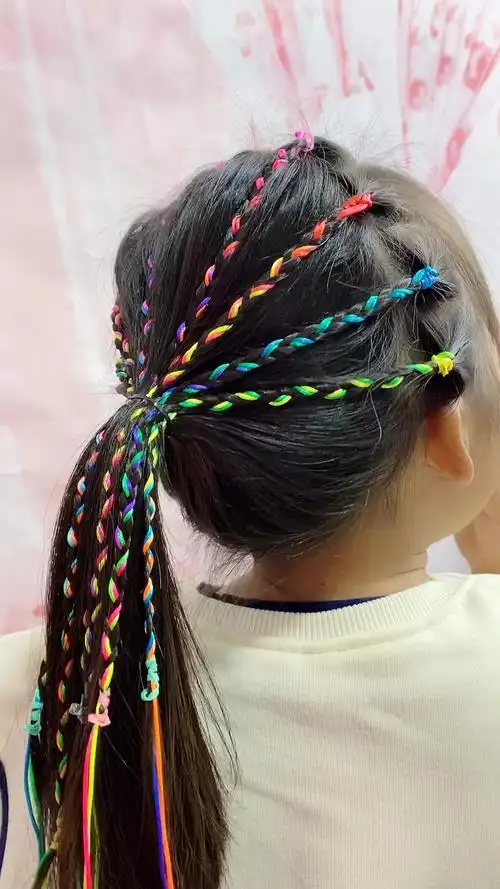 全民最火编发#儿童脏脏辫简单扎,人人都可以学会-度小视