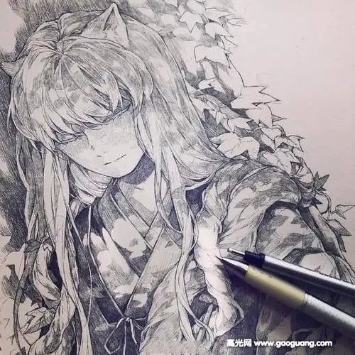 动漫人物铅笔画手绘,大神级动漫人物手绘作品集