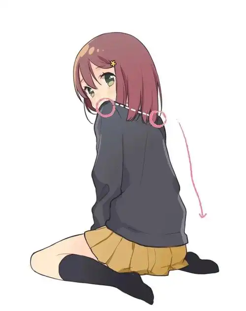 绘画素材别说不会画人物坐姿各种坐姿参考统统给你安排上