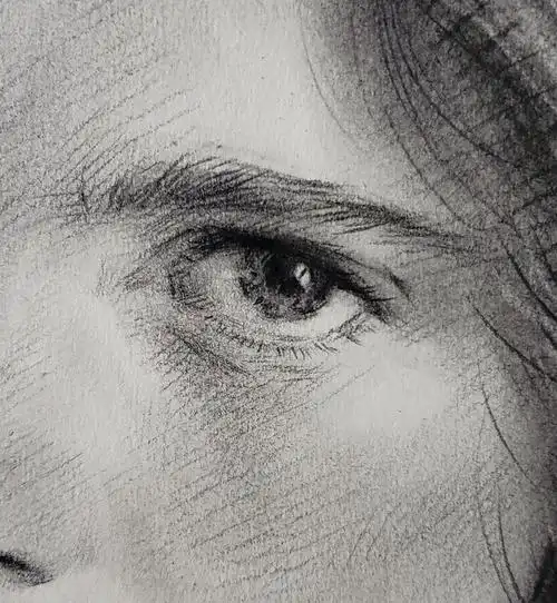 欧美女子肖像素描 四开|纯艺术|绘画|张临 - 原创作品 - 站酷 (zcool)