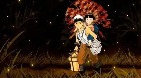 《萤火虫之墓》海报另有玄机 调亮后令人震惊