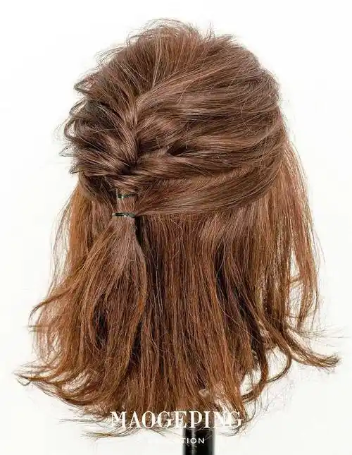 三款日系齐肩短发编发教你变身氧气美少女