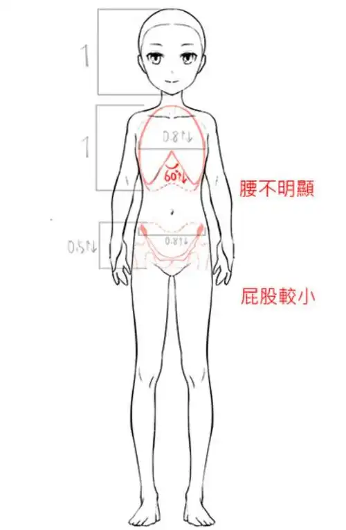 8头动漫人物的身体结构怎么画?