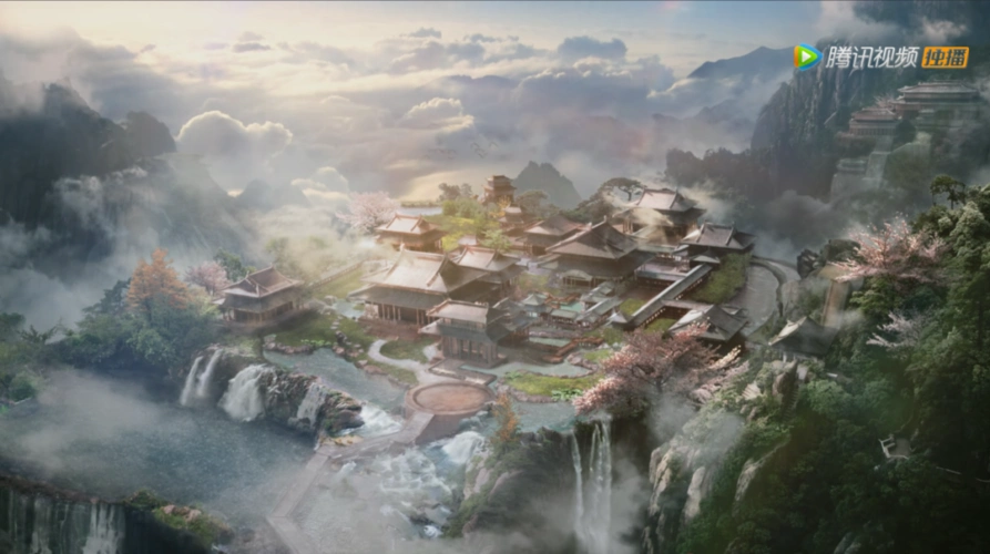剧中精致壮阔的仙侠世界如此生动吸睛,也有赖于团