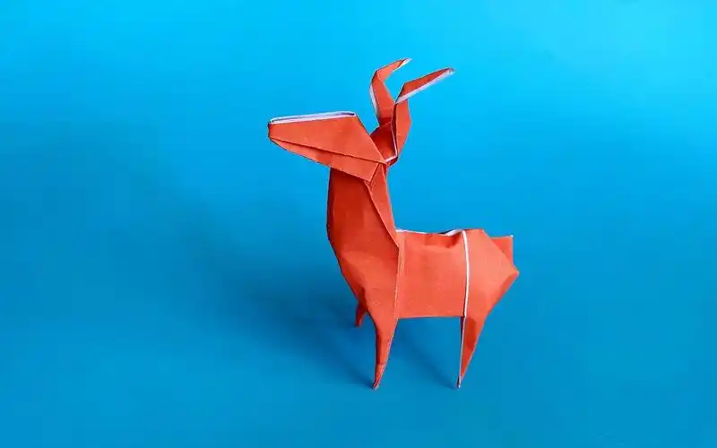 教你折纸小鹿,简单易学,生动形象