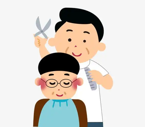 关键词 : 卡通,手绘,理发店,理发,男孩,西瓜头,美发