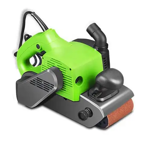 坦克砂带机木工打磨机砂光机坦克式小型手提抛光机9110-1砂带机4寸