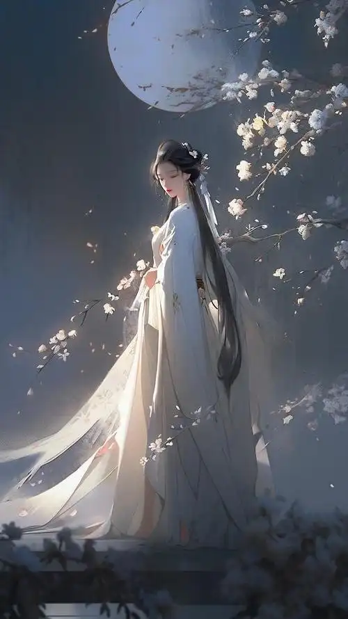 古风美女壁纸,锦衣雪华玉颜色,回眸一笑天下倾.