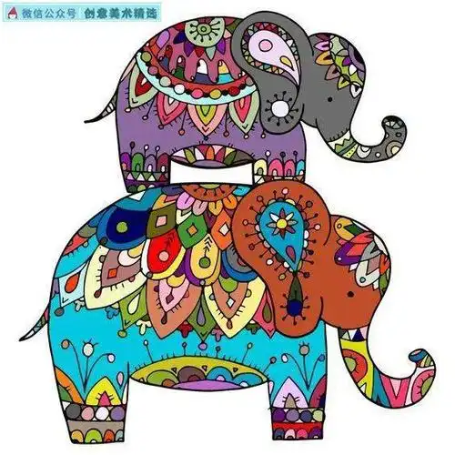 20张动物主题色彩装饰画_手机搜狐网