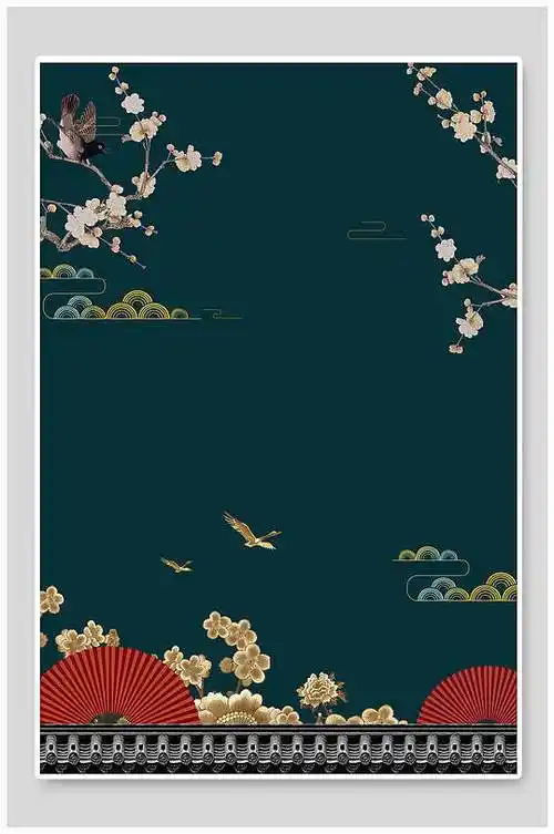 古风国风元素背景-众图网