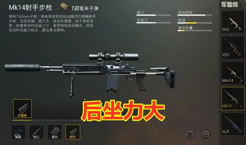 和平精英:步枪后坐力最大排行?ak仅排第三