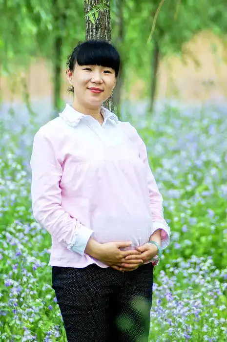 老婆怀孕6个月留念