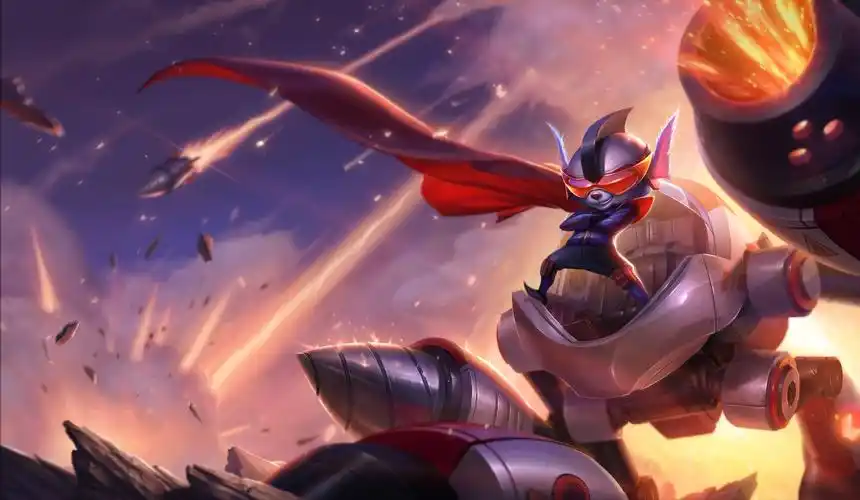 英雄联盟银河魔装机神系列皮肤原画壁纸4k