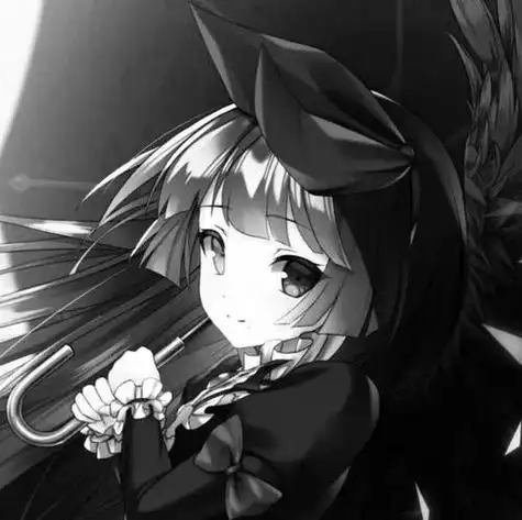 动漫头像女黑暗系黑发