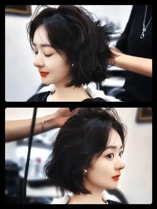 赵丽颖 电影向阳花##赵丽颖白狐狸##赵丽颖剪短发plog