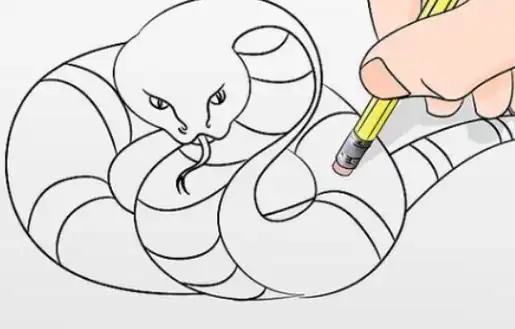 蛇是怎样过冬的简笔画 - 你问我答网