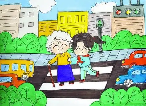 《助人为乐 扶老奶奶过马路》_才情展露_小记者俱乐部_教育_湘潭在线