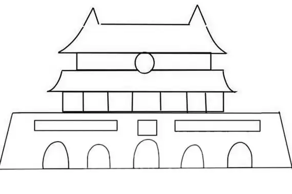 北京天安简笔画