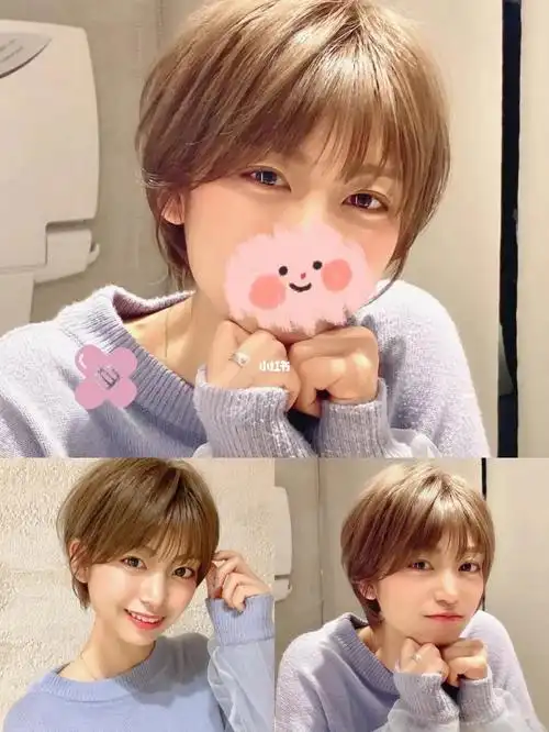 元气满满的甜美初恋短发特别修饰脸型