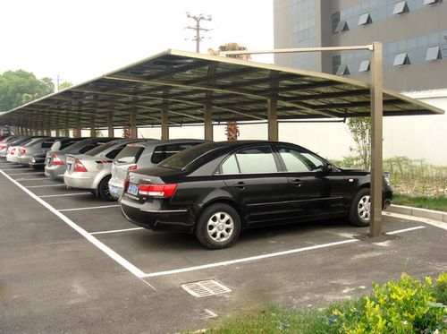 定制贵阳隐形防盗门窗 彩钢瓦车篷 活动板房瓦车棚 钢化玻璃车棚