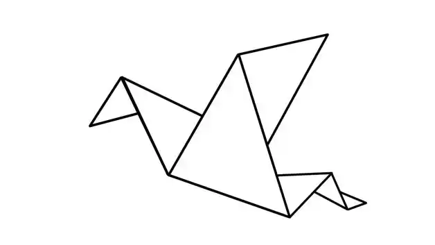 千纸鹤简笔画怎么画